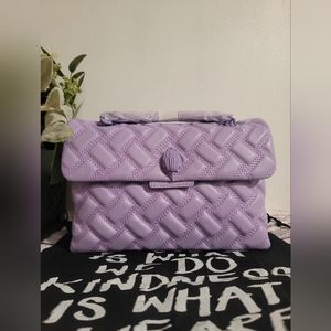 Kensington Drench Leather Shoulder BagKurt Geiger London